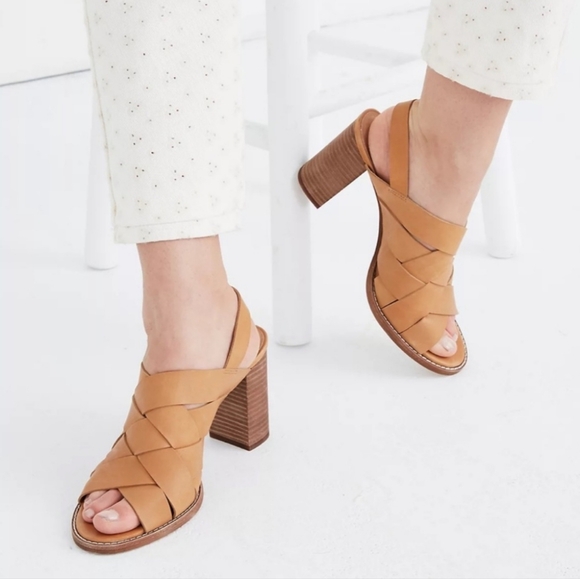 Madewell Shoes - Madewell The Cindy Leather Chunky Sandal 8.5